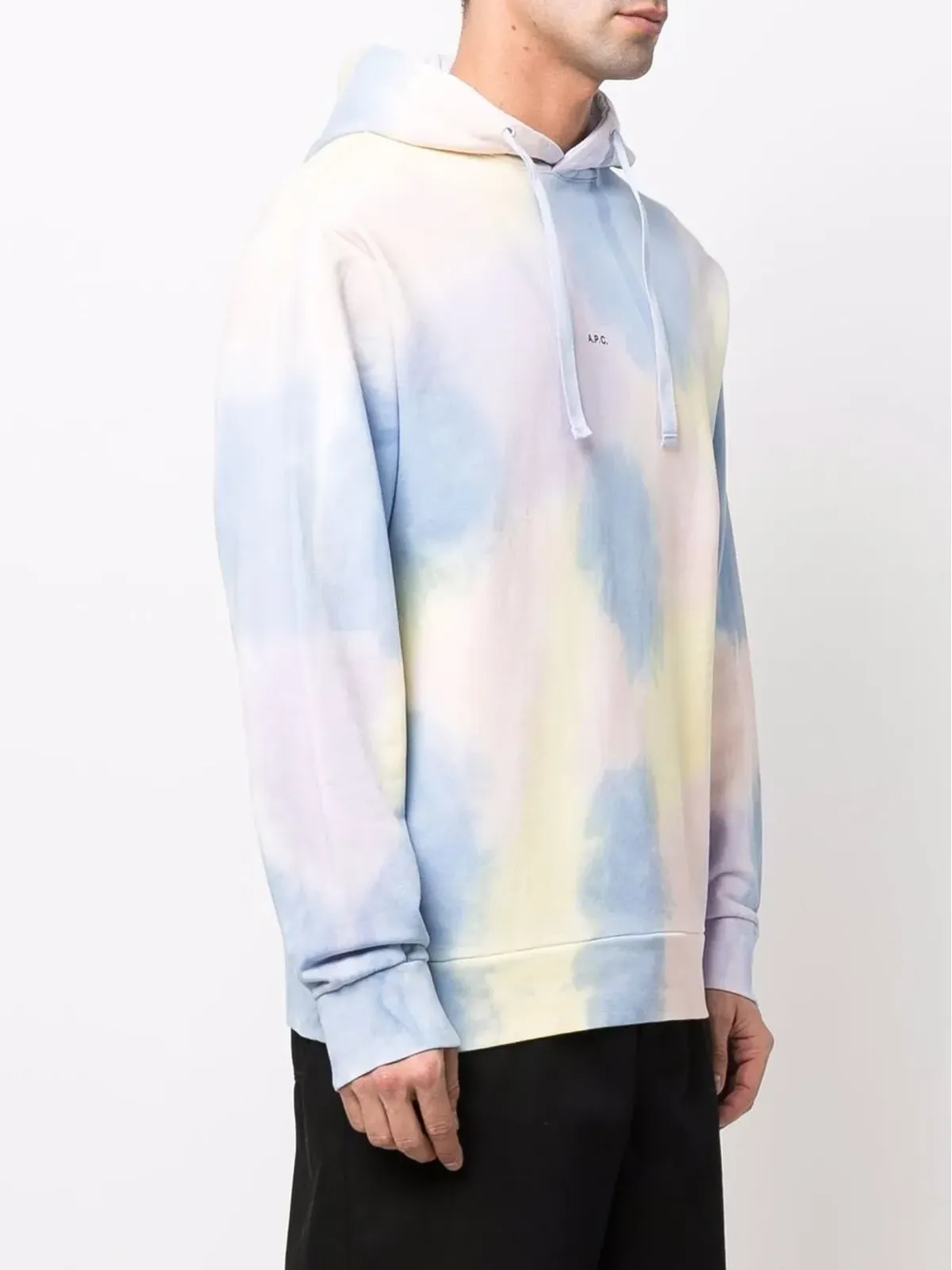 A.P.C. タイダイ柄プリントフーディー - 画像3