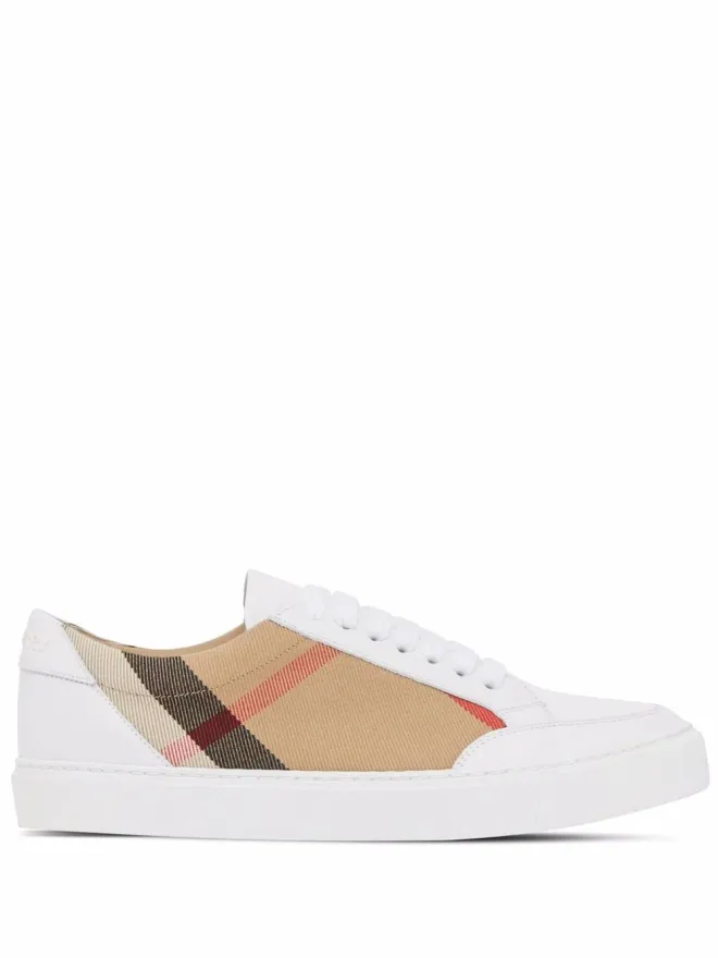 Burberry Burberry ハウスチェック ローカットスニーカー - Whiteの商品画像