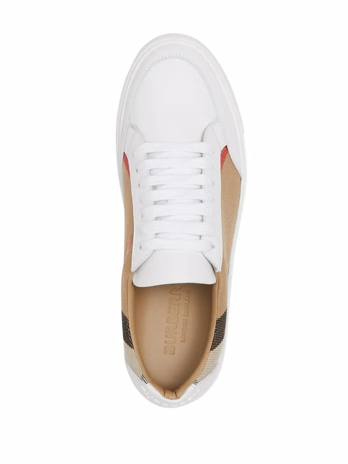 Burberry ハウスチェック ローカットスニーカー - White - 画像4