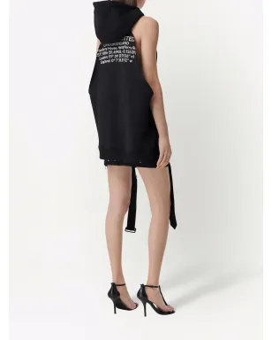 Burberry Location-print ノースリーブ コットン フーディ - サムネイル3