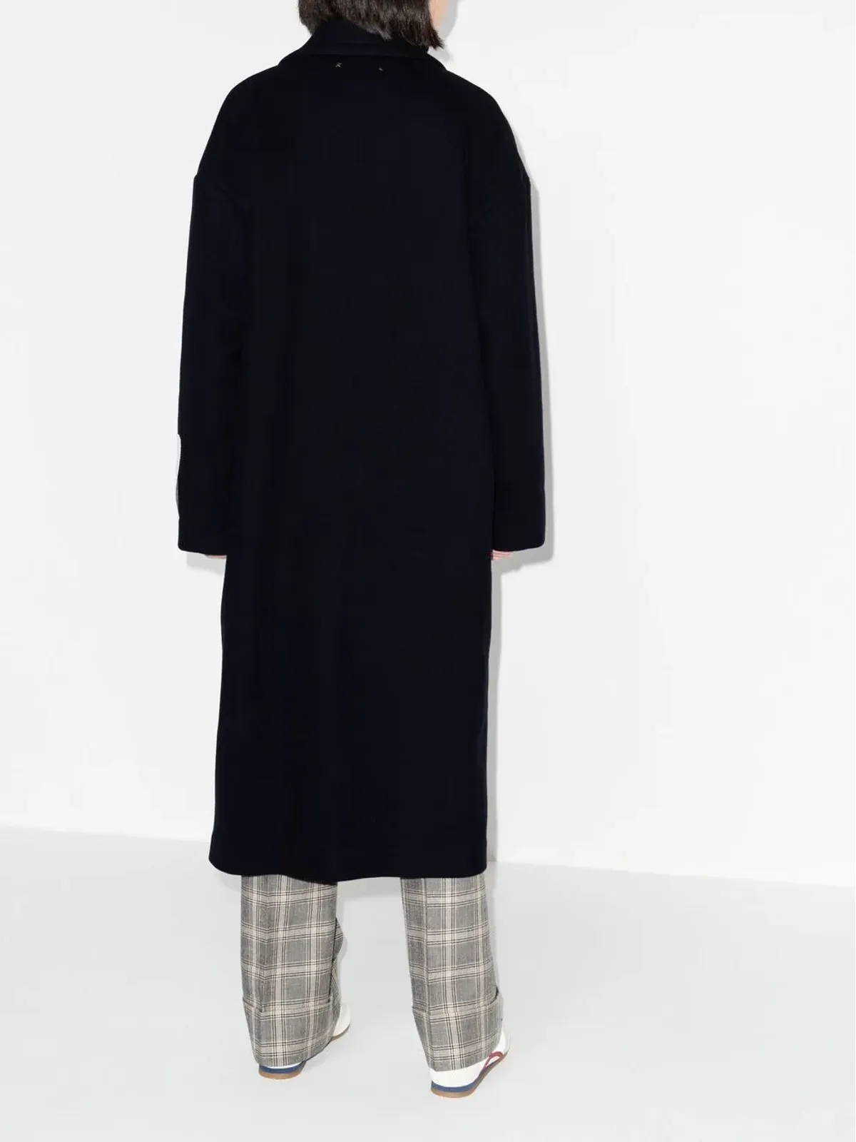 Golden Goose ロゴパッチ付き シングルブレストコート - ブルー - 画像3