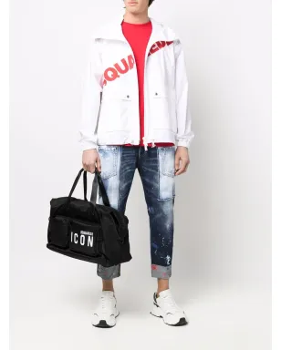 DSQUARED2 ロゴプリントカーゴポケットフーディ - サムネイル2