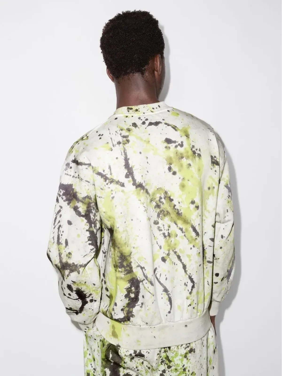 Aries No Problemo paint-print sweatshirt - Neutrals - 画像3
