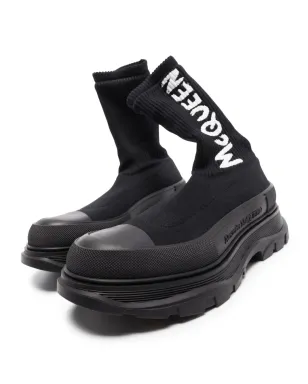 Alexander McQueen トレッドソックスタイルブーツ - ブラック - サムネイル2