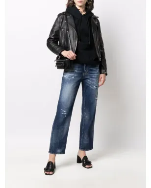 DSQUARED2 ディストレスドハイウエストジーンズ - サムネイル2