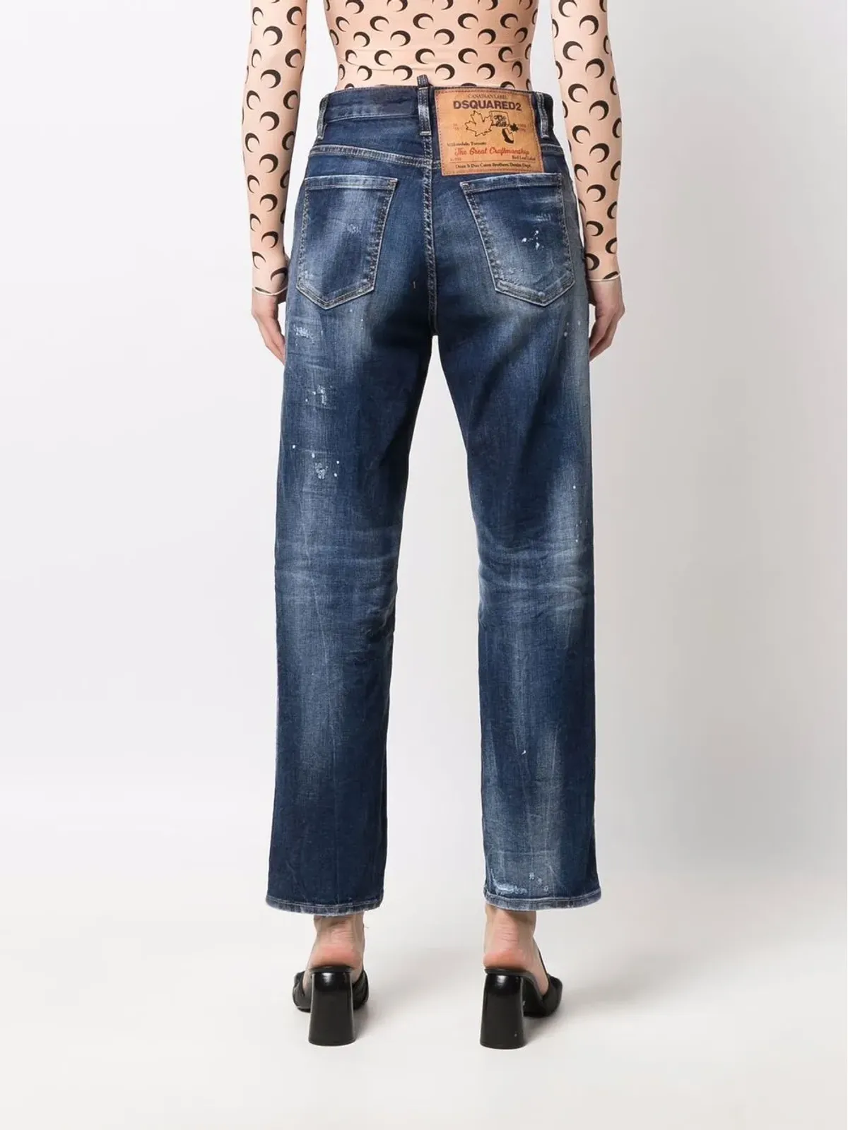 DSQUARED2 ディストレスドハイウエストジーンズ - 画像4