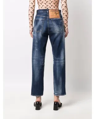 DSQUARED2 ディストレスドハイウエストジーンズ - サムネイル4
