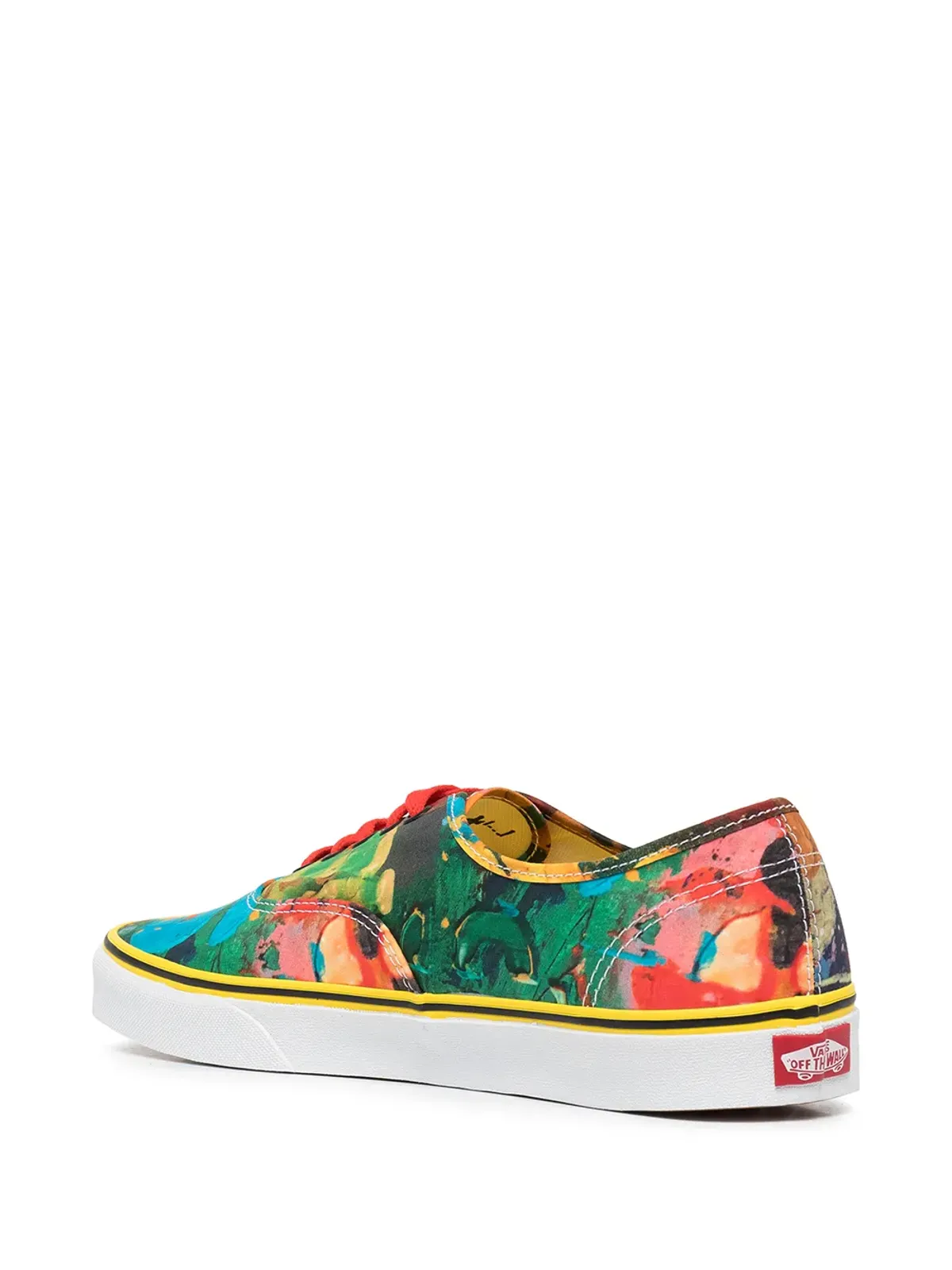 Vans オーセンティック グラフィックプリント スニーカー イエロー - 画像3