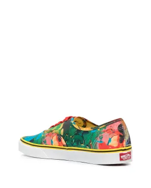 Vans オーセンティック グラフィックプリント スニーカー イエロー - サムネイル3
