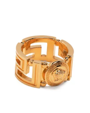 Versace ラ・グレカ メデューサ ヘッド リング - ゴールド - サムネイル1