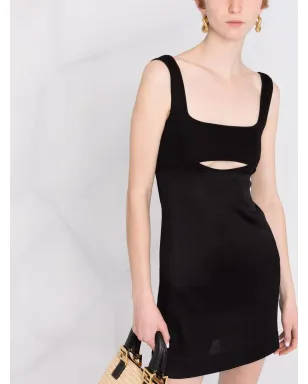 Saint Laurent カットアウトノースリーブミニドレス - サムネイル5