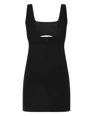 Saint Laurent カットアウトノースリーブミニドレス - サムネイル2