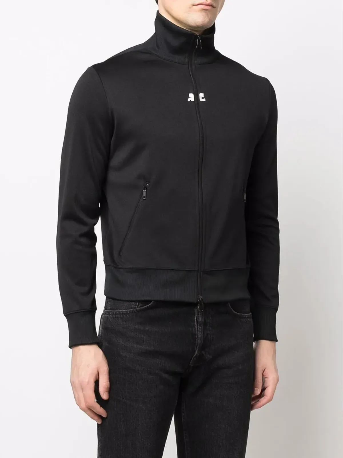 Courrèges ロゴプリント ロールネック ジャンパー - 画像3