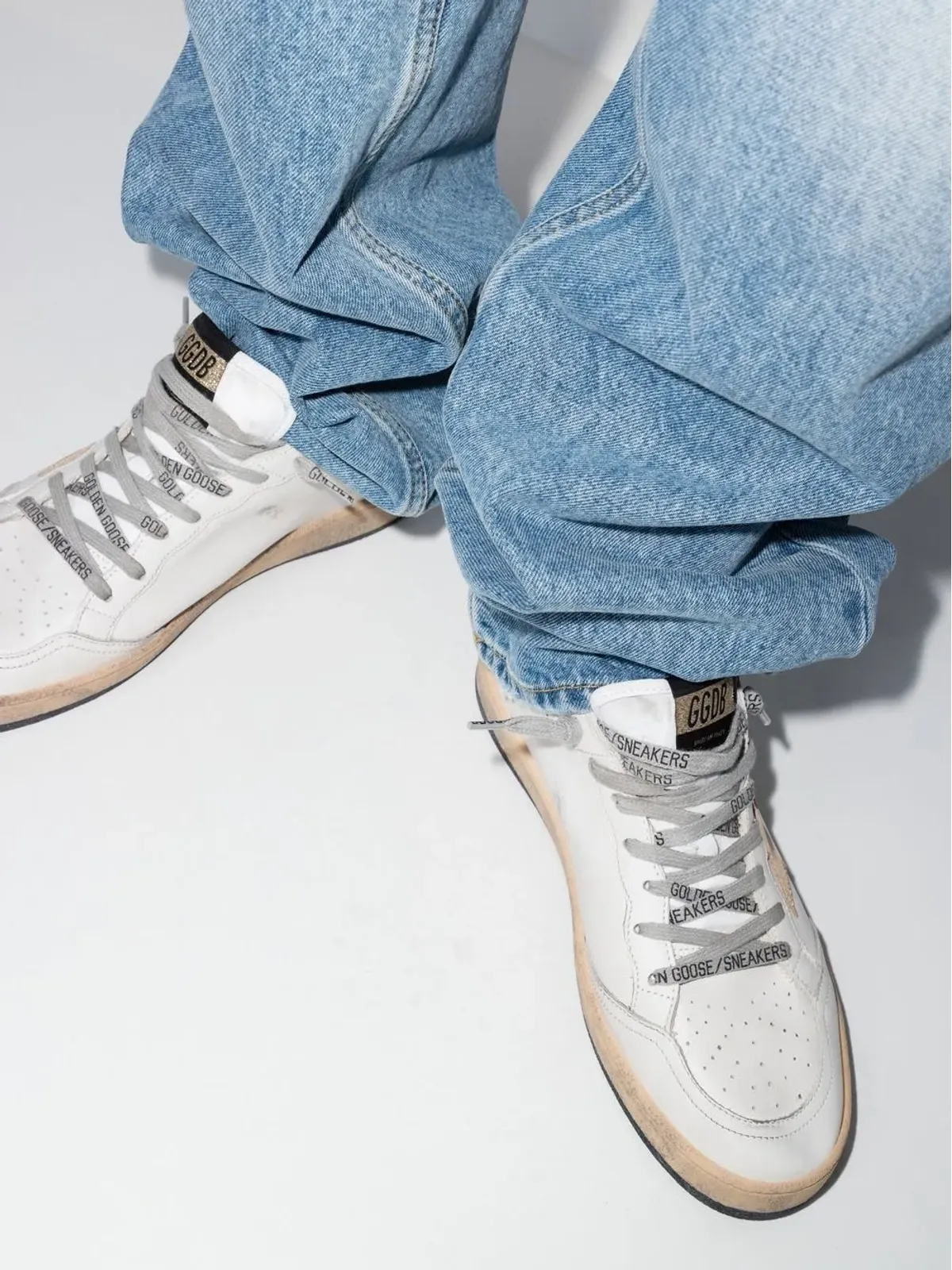 Golden Goose スター柄ディテール ローカットスニーカー - 画像4