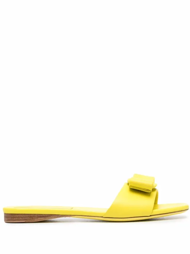 FERRAGAMO Ferragamo ヴァラ ボウ オープントゥ サンダルの商品画像