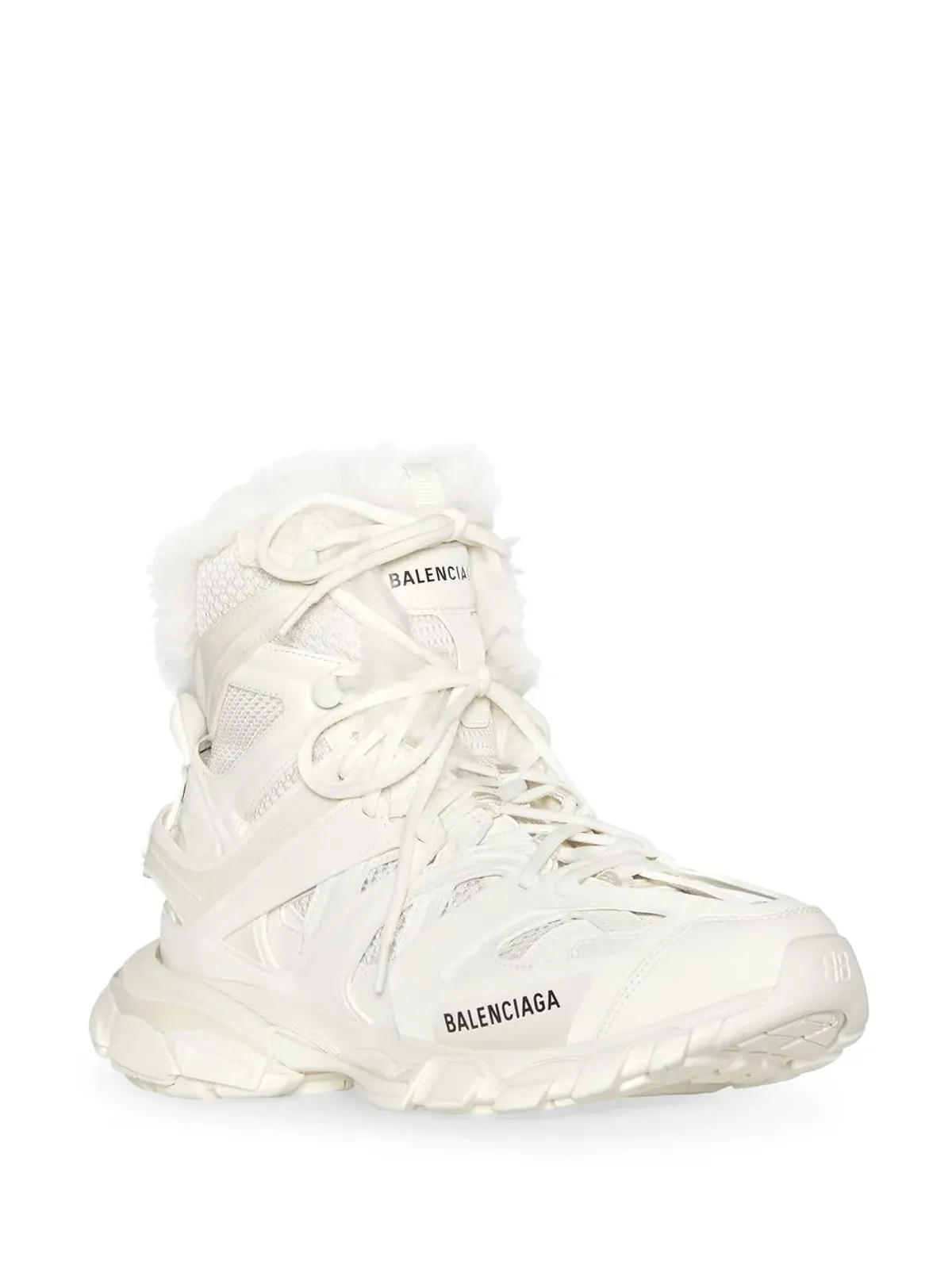 Balenciaga Track Hike fur-fur sneaker boots - Neutrals - 画像2