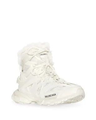 Balenciaga Track Hike fur-fur sneaker boots - Neutrals - サムネイル2
