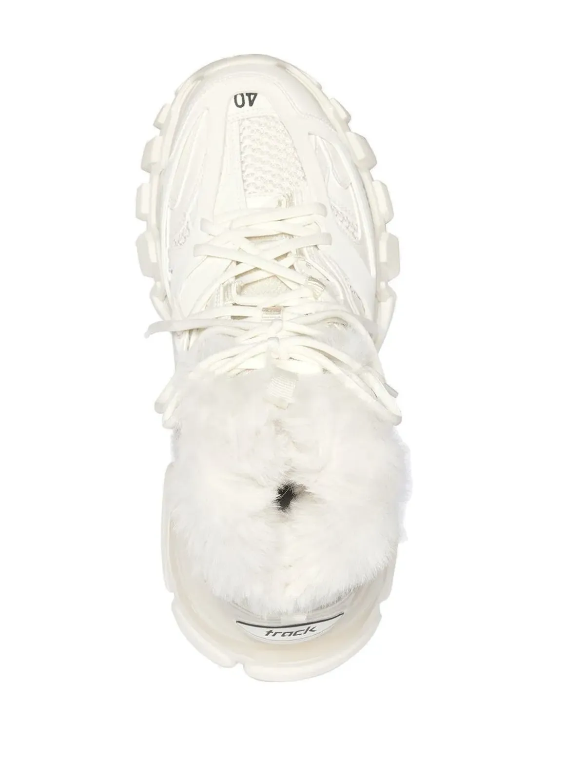 Balenciaga Track Hike fur-fur sneaker boots - Neutrals - 画像4