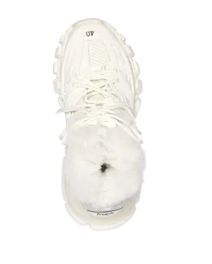 Balenciaga Track Hike fur-fur sneaker boots - Neutrals - サムネイル4