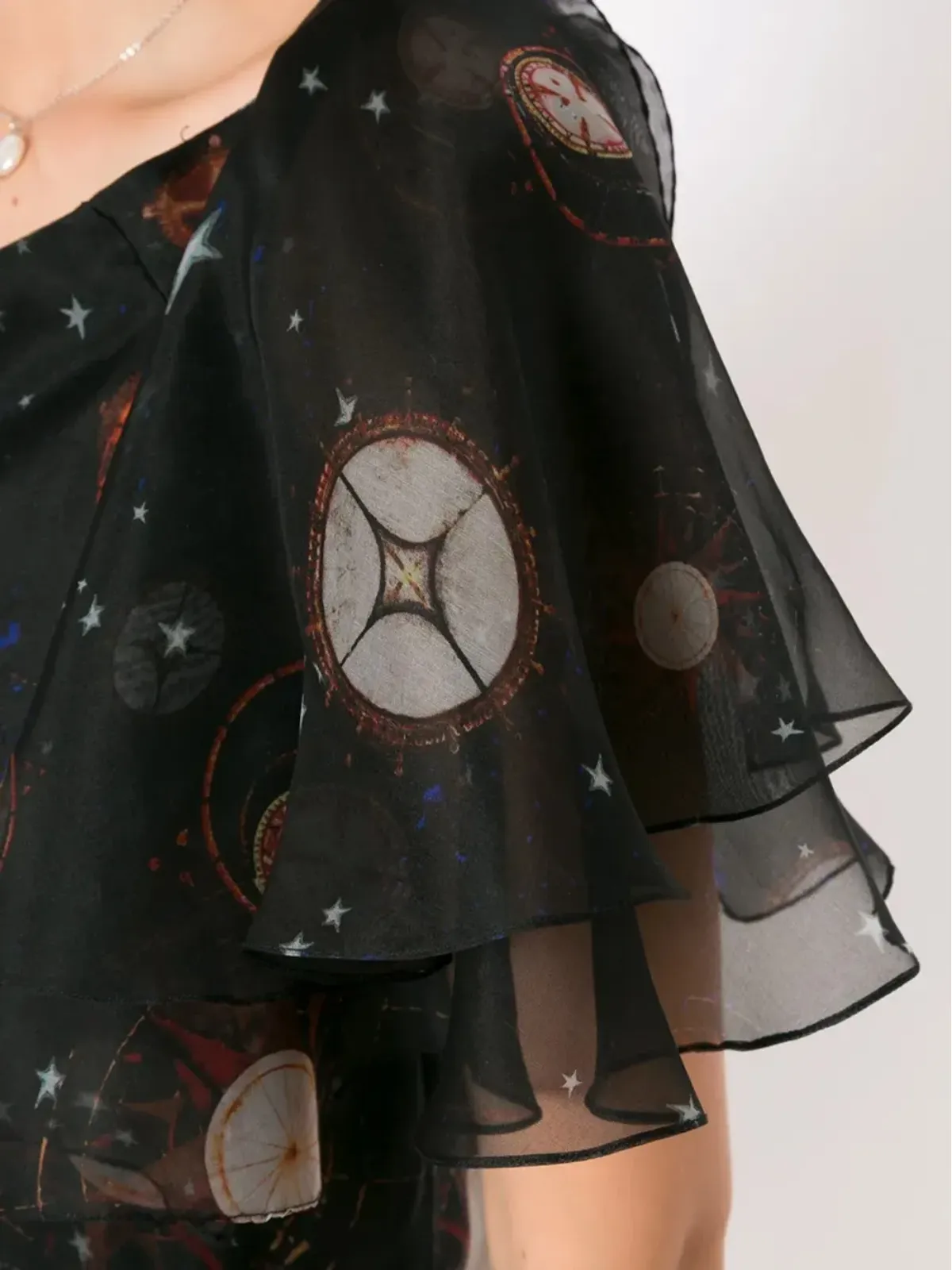 Isolda ラッフルスリーブドレス - 画像5