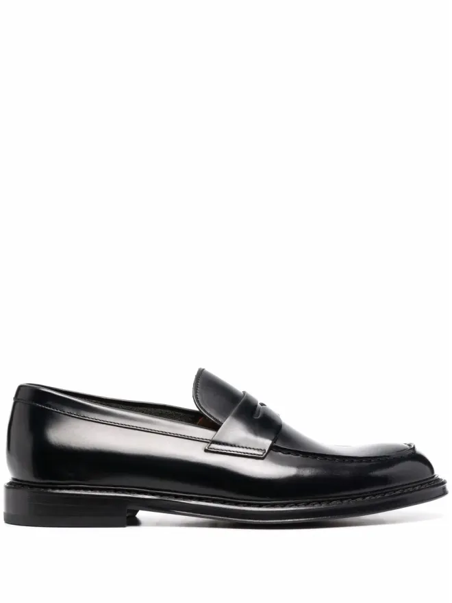 Doucal's Doucal's horsebit-detail slip-on loafers - Blackの商品画像