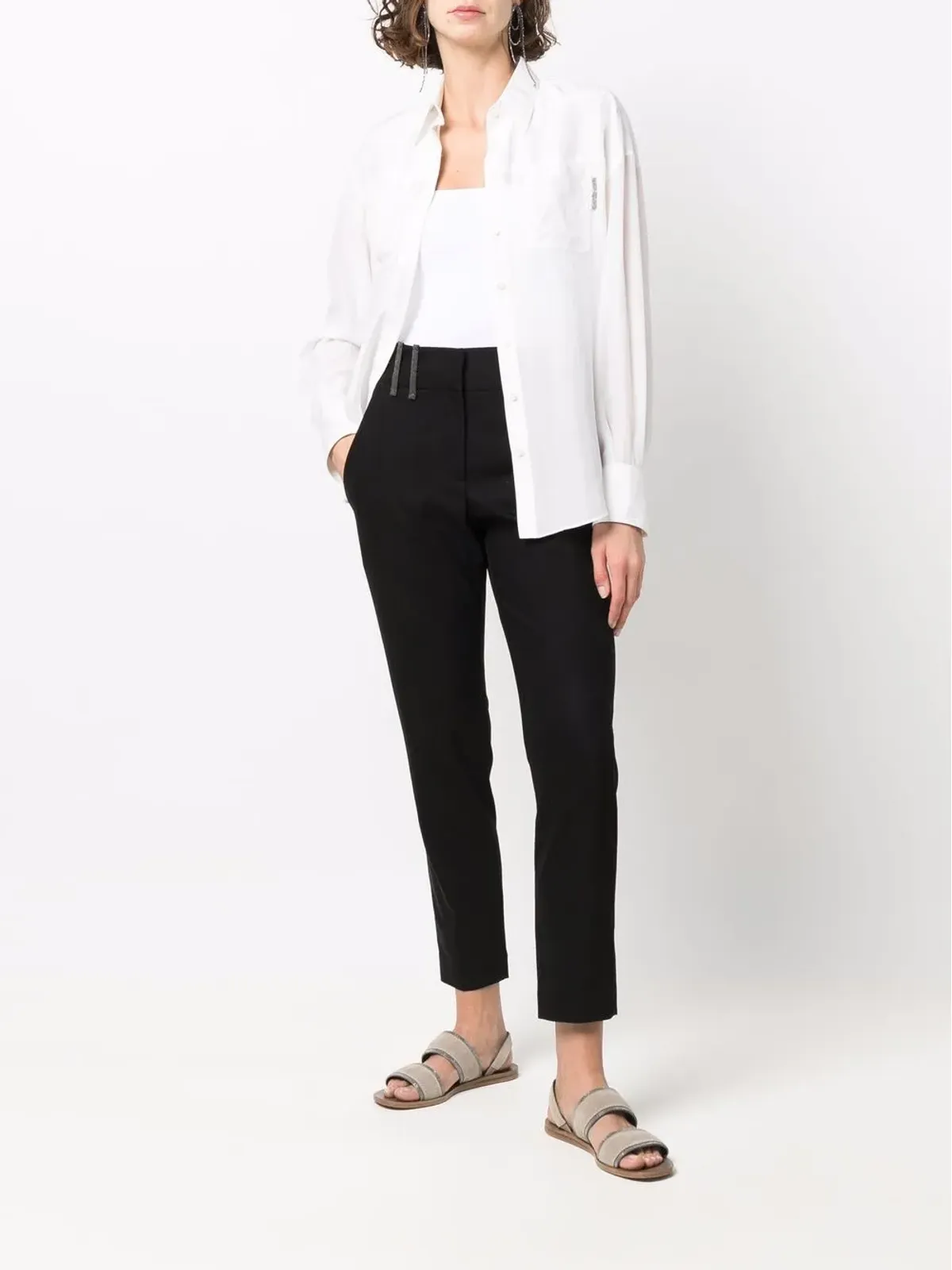Brunello Cucinelli バンドゥスタイルのトップ - 画像2