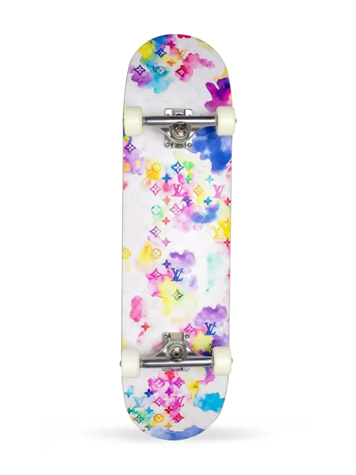 Louis Vuitton Pre-Owned 2021 水彩風モノグラムプリント スケートボード - 画像2