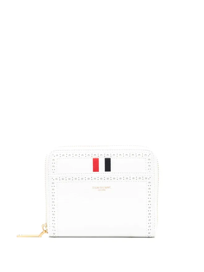 Thom Browne Thom Browne グログランタブ付きレザーウォレット - ホワイトの商品画像