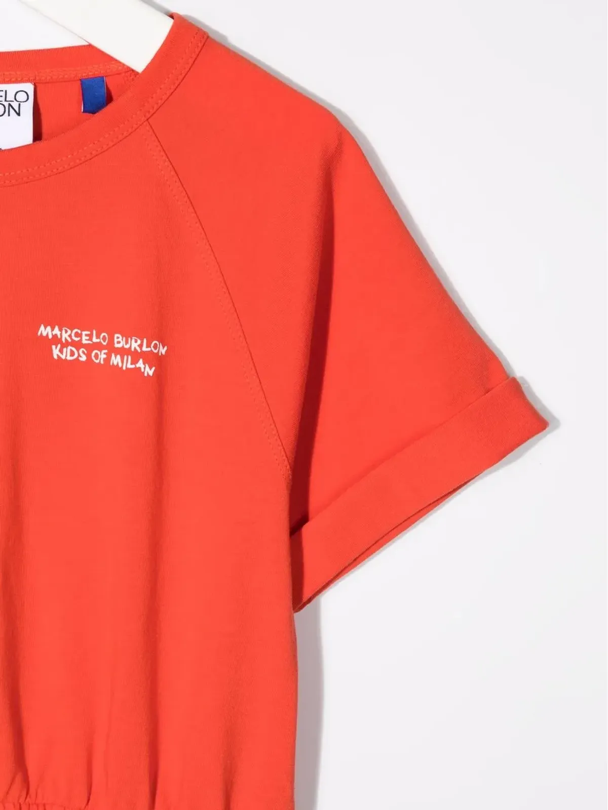 COUNTY OF MILAN KIDS Tempera Cross ロゴプリント Tシャツドレス - 画像3
