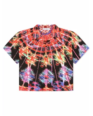Dolce & Gabbana Kids Luminarieキャンプカラー グラフィックプリント シャツ - ブラック - サムネイル1