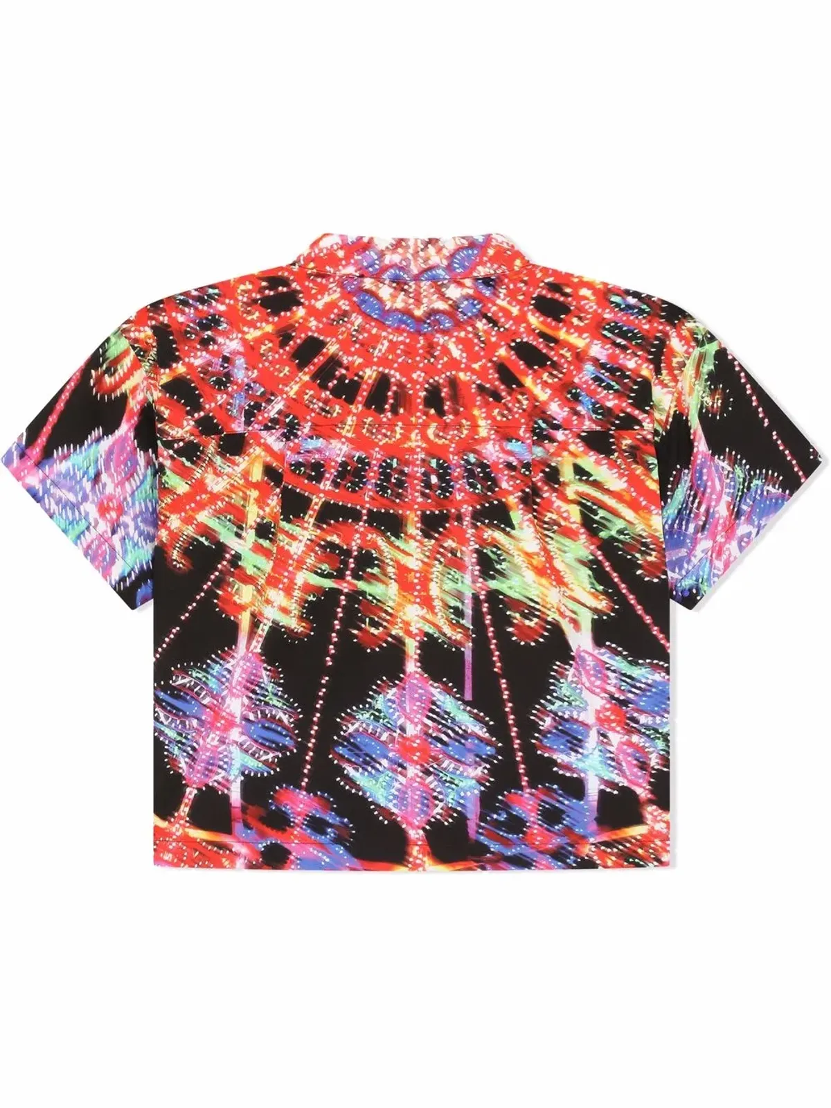 Dolce & Gabbana Kids Luminarieキャンプカラー グラフィックプリント シャツ - ブラック - 画像2
