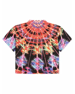 Dolce & Gabbana Kids Luminarieキャンプカラー グラフィックプリント シャツ - ブラック - サムネイル2