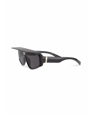 Dolce & Gabbana Eyewear DG crossed sunglasses - ブラック - サムネイル2