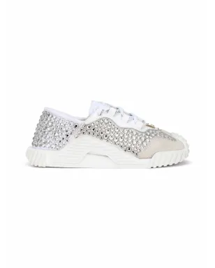 Dolce & Gabbana Kids スタッズ付き ロー・トップ レザー スニーカー - White - サムネイル2