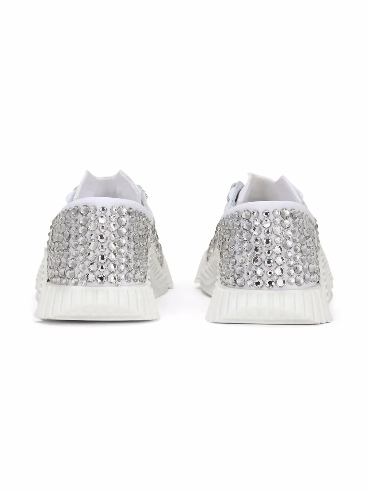 Dolce & Gabbana Kids スタッズ付き ロー・トップ レザー スニーカー - White - 画像3