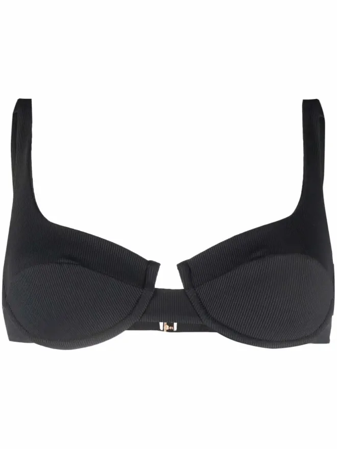 Melissa Odabash Melissa Odabash モントリオール・リブ編みビキニトップ ブラックの商品画像