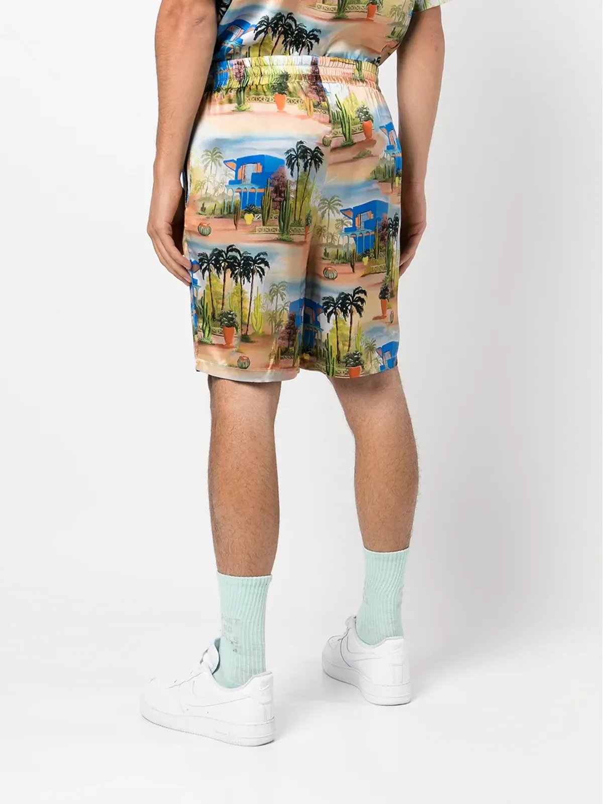 Les Benjamins トロピカル柄シルクショーツ - 画像4