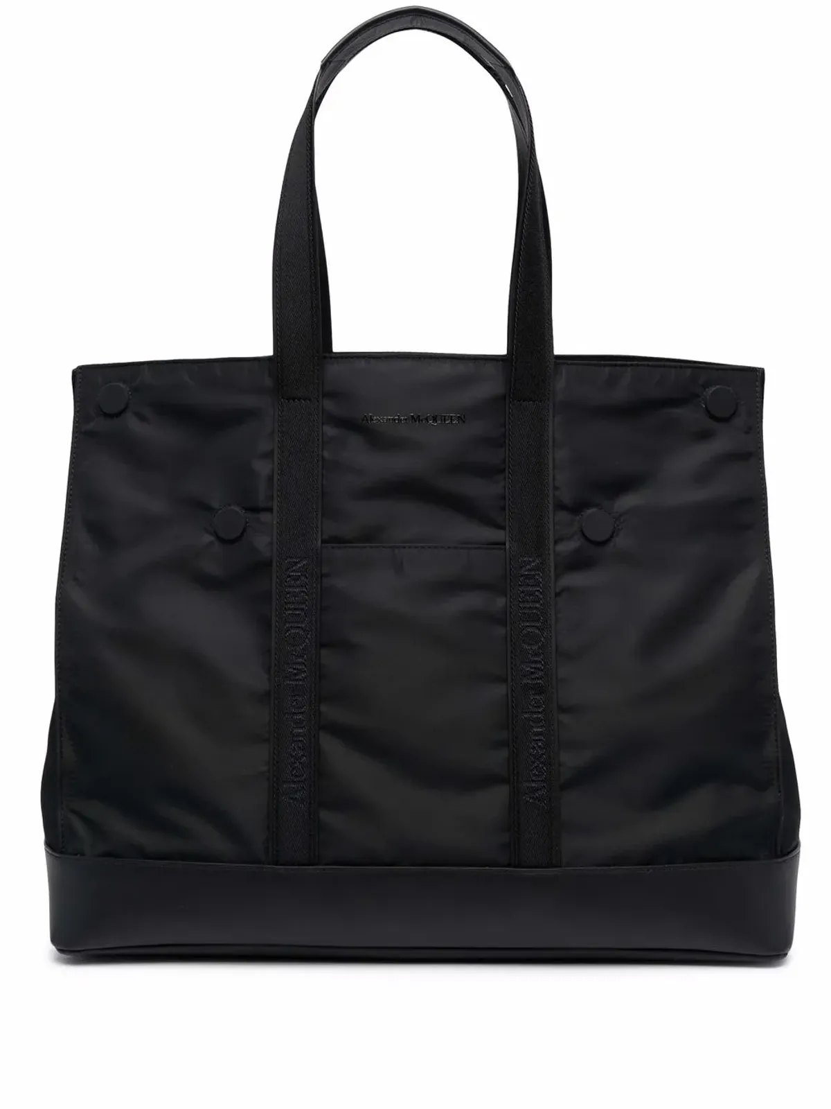 Alexander McQueen ロゴ刺繍トートバッグ - 画像1
