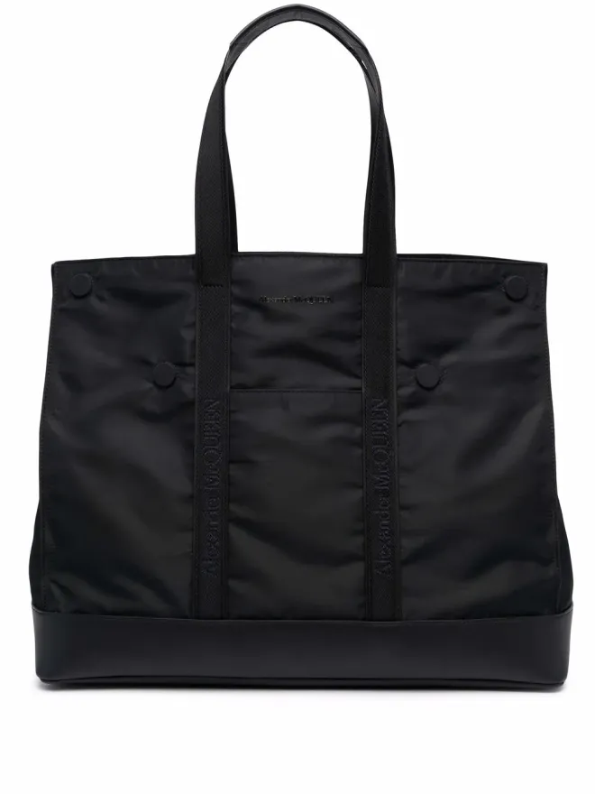 Alexander McQueen Alexander McQueen ロゴ刺繍トートバッグの商品画像