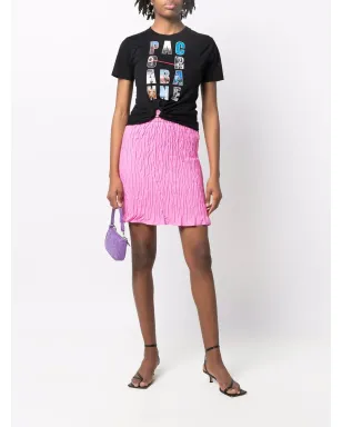 MSGM シャーリング風ミニスカート ピンク - サムネイル2