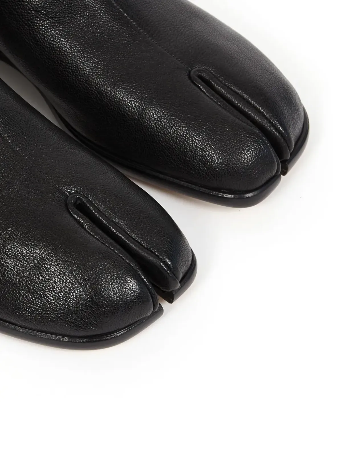 Maison Margiela タビ レザー バブーシュ シューズ - 画像4