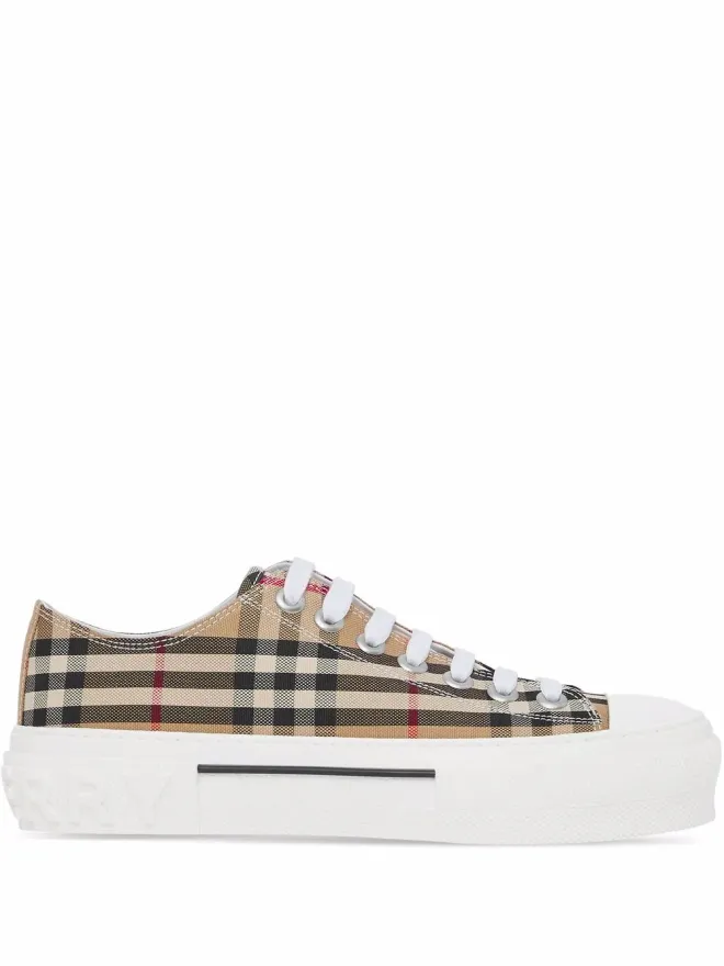 Burberry Burberry ヴィンテージチェックコットン スニーカーの商品画像