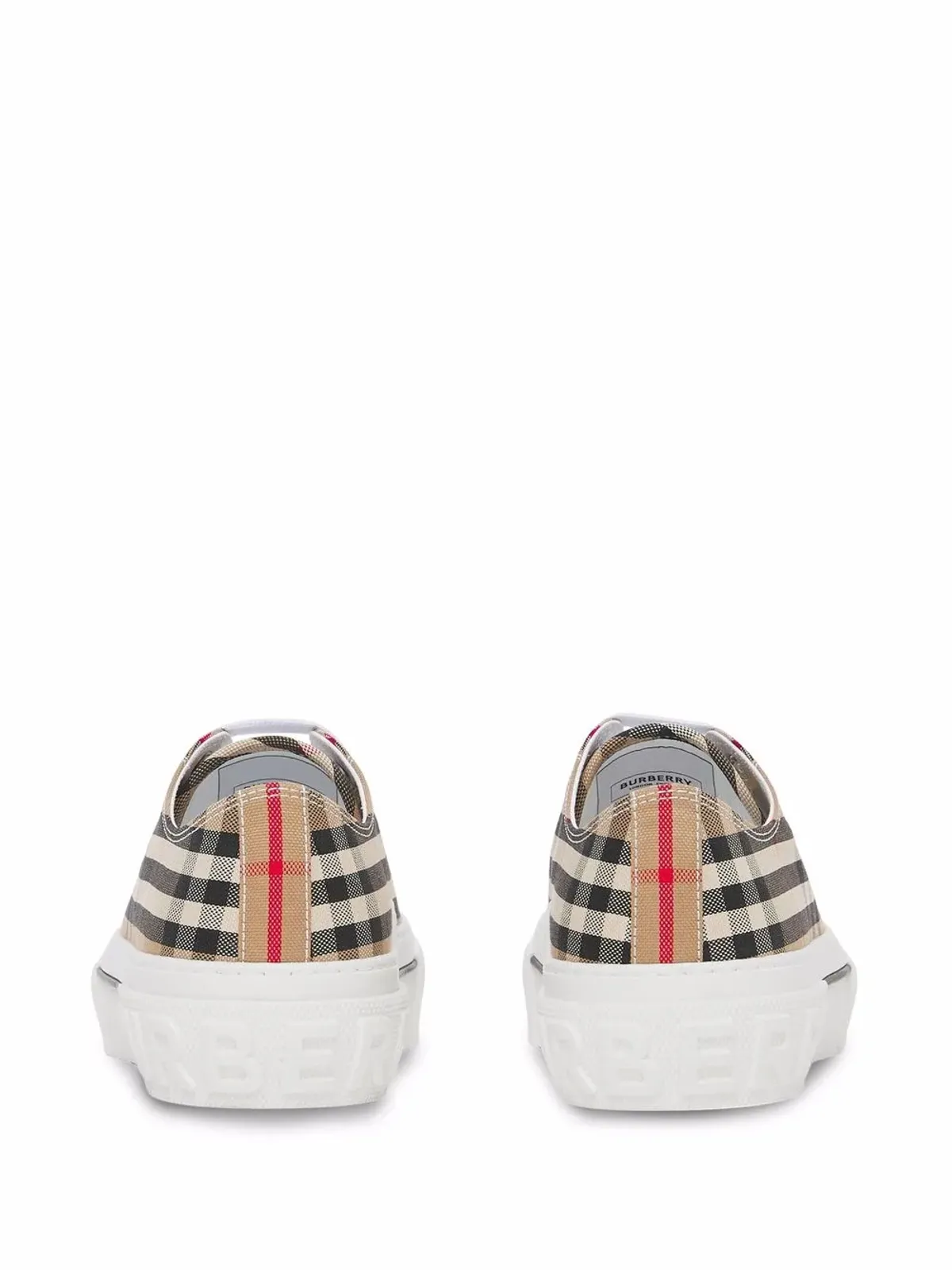 Burberry ヴィンテージチェックコットン スニーカー - 画像3