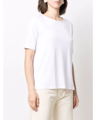 Le Tricot Perugia スクープネックTシャツ（ホワイト） - サムネイル3