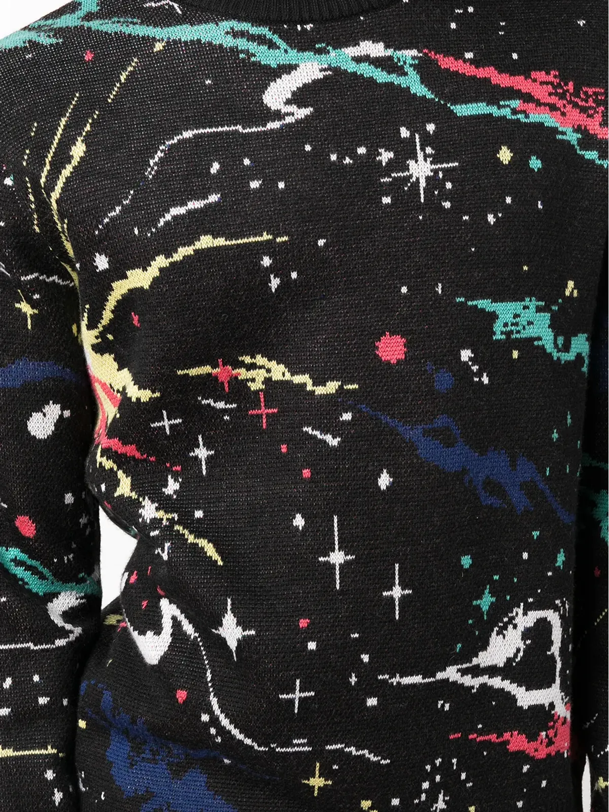 Billionaire Boys Club ペイントスプラタープリント クルーネックジャンパー - ブラック - 画像5