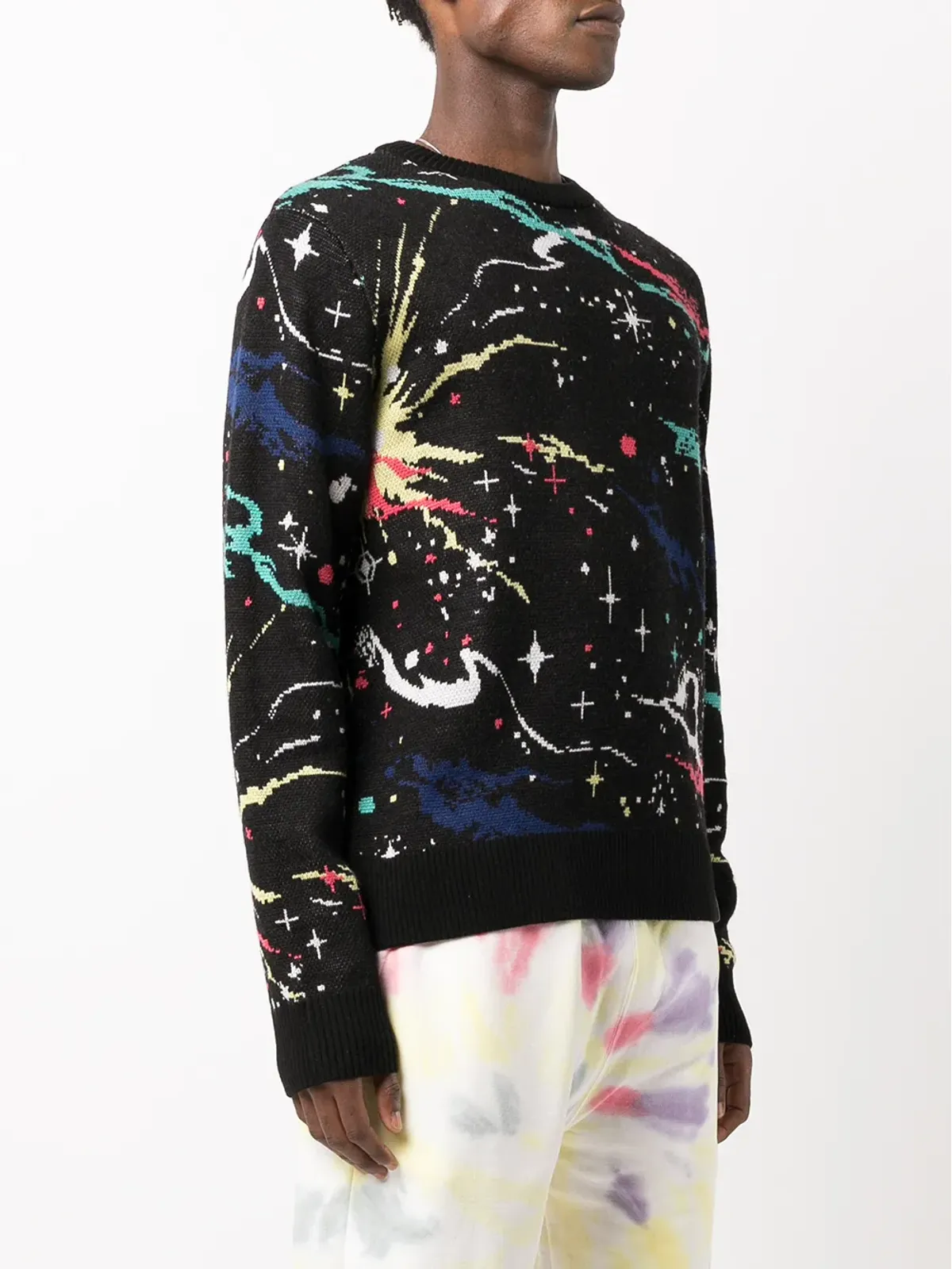 Billionaire Boys Club ペイントスプラタープリント クルーネックジャンパー - ブラック - 画像3