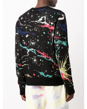Billionaire Boys Club ペイントスプラタープリント クルーネックジャンパー - ブラック - サムネイル4