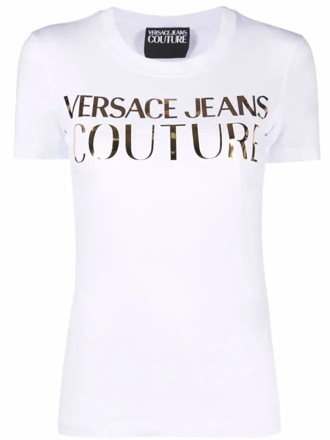 Versace Jeans Couture Versace Jeans Couture ロゴプリント メタリック Tシャツの商品画像