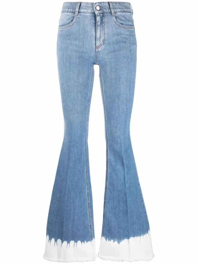 Stella McCartney Stella McCartney 70年代風ディップダイフレアジーンズの商品画像