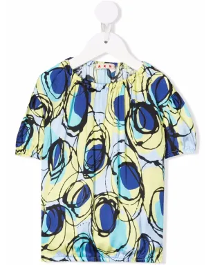 Marni Kids カラーブロックプリントトップ - サムネイル1